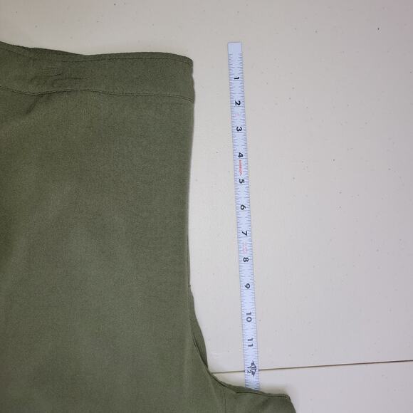 Old Navy Wide Leg Cropped Pants Size XL Olive Green Athleisure Casual Pull On - Picture 7 of 9